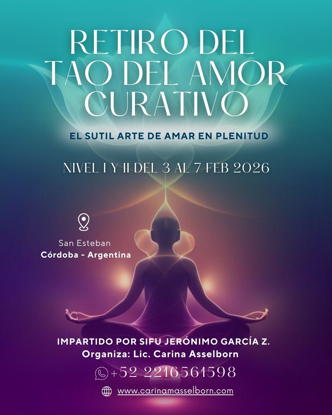 RETIRO TAO DEL AMOR CURATIVO — Transforma tu energía vital y tu bienestar!!